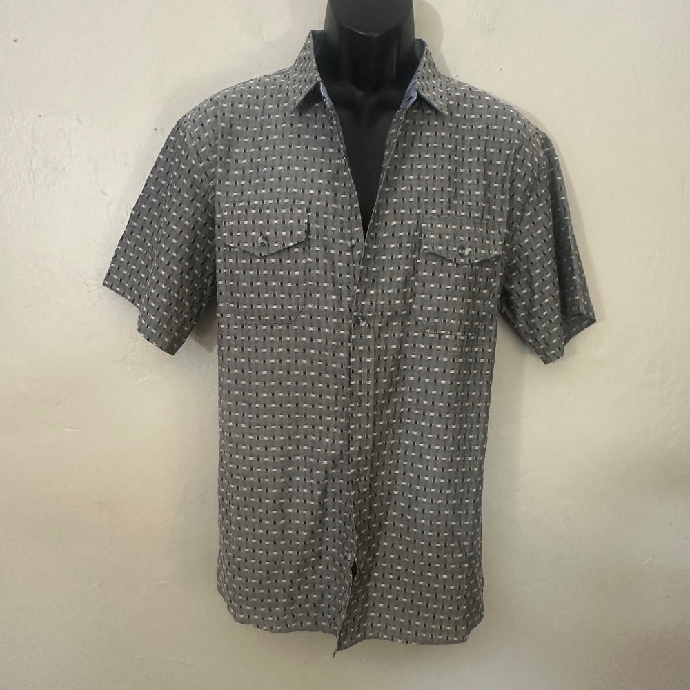 Verdo Linen Blend Short Sleeve Shirt Large Gently worn 55% linen / 45% cotton